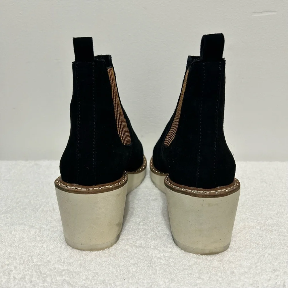 Cecelia New York Gemma Suede Wedge Chelsea Boots